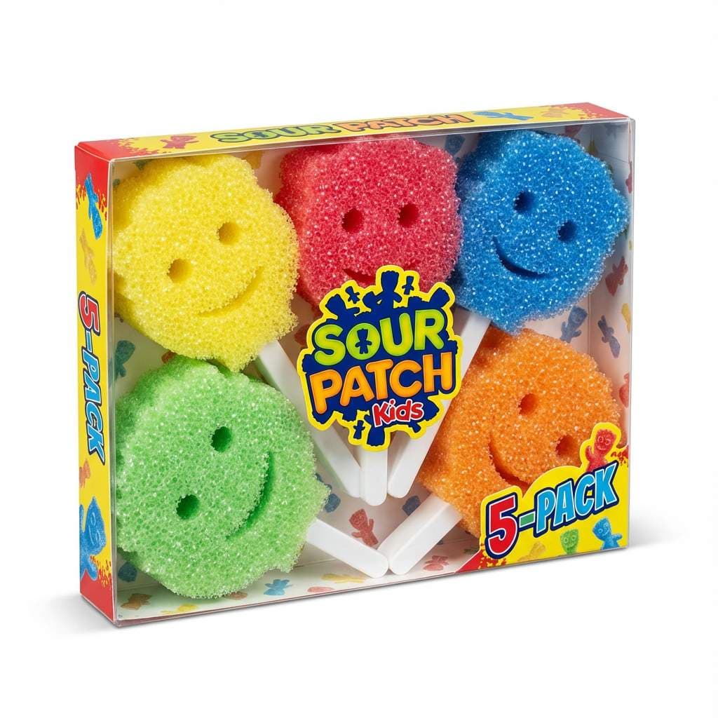 Sour Patch Scrub Daddy on Stick