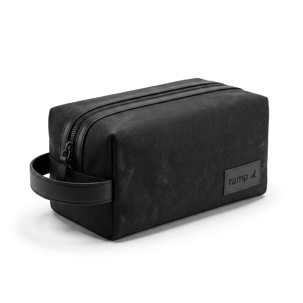 70 Black Canvas Dopp Kit