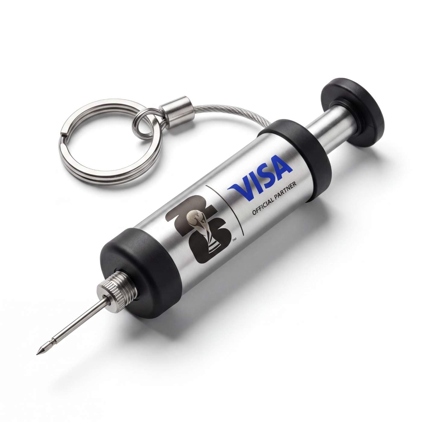 Fifa World Cup 2026 Visa Soccer Ball Pump Keychain