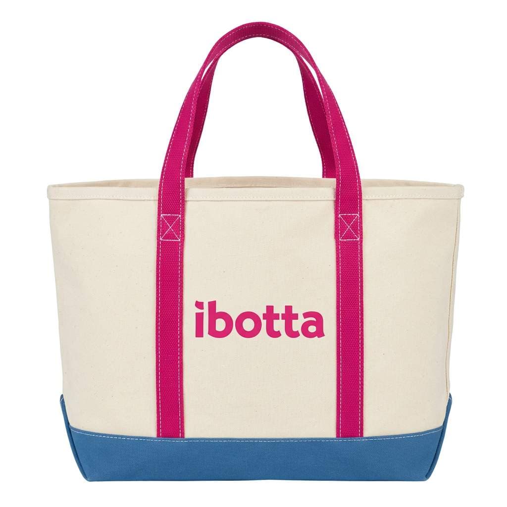 Ibotta Tote Bag Pink Handles 4